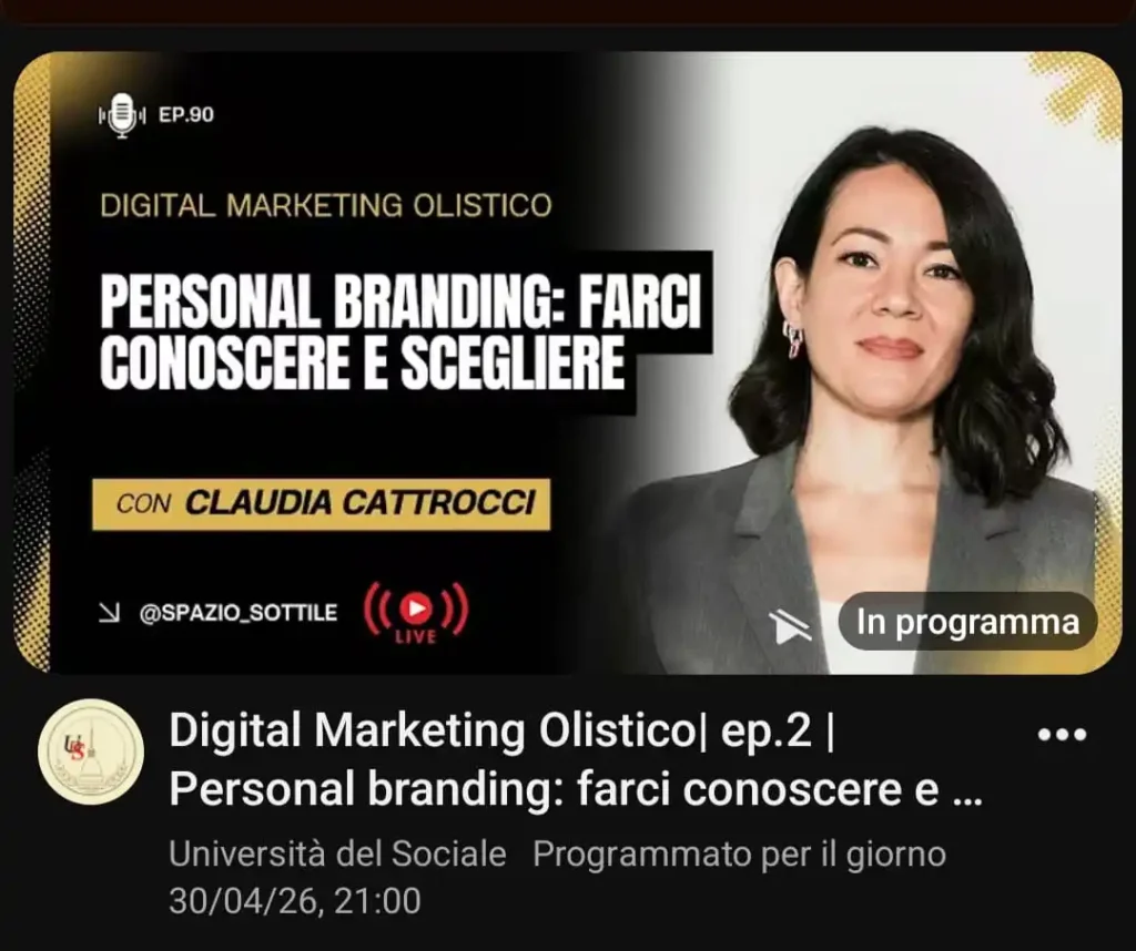 diretta-youtube-università-spazio-sottile-claudia-cattrocci-marketing-olistico